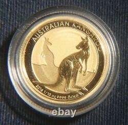 2016 1/10 Oz Gold Australia Kangaroo $15 Coin In Capsule Lot 261011