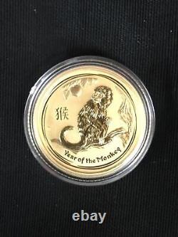 2016 1/10 oz Australia Lunar Year of the MONKEY Gold Coin