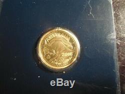 2016 1/10 oz Gold Kangaroo Coin Royal Australian Mint Veriscan. 9999 Fine