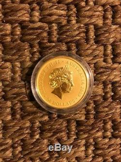 2016 1/2 oz Australian Gold Kangaroo Perth Mint Coin. 9999 Fine BU In Cap