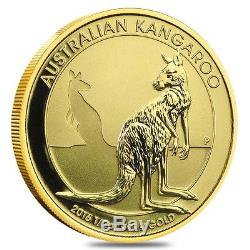 2016 1/2 oz Australian Gold Kangaroo Perth Mint Coin. 9999 Fine BU (In Capsule)