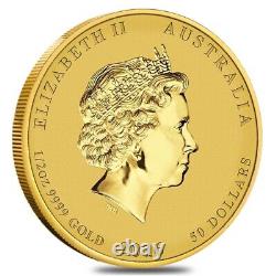 2016 1/2 oz Gold Year of The Monkey BU (In Capsule) Australia Perth Mint