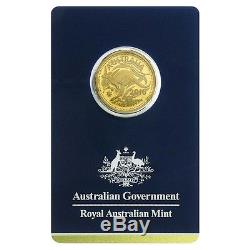 2016 1/4 oz Gold Kangaroo Coin Royal Australian Mint Veriscan. 9999 Fine In Ass
