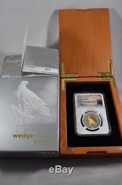 2016 1 oz Australian Silver Gold Wedge Tailed Eagle Bi Metal Proof Coin PR70