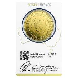 2016 1 oz Gold Kangaroo Coin Royal Australian Mint Veriscan. 9999 Fine In Assay