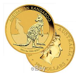 2016 1oz Australian Gold Kangaroo Coin. 9999 Fine BU