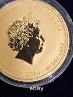 2016 $25 Australia Year Monkey 1/4 Ounce 24 Karat Gold Minted From Perth Mint