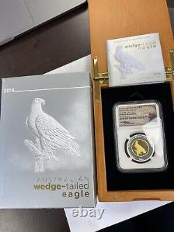 2016 $50 Australia Wedge-Tailed Eagle BI-METAL Gold & Silver NGC PF69UC Mercanti