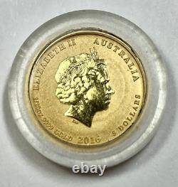 2016 AUSTRALIA 1/20 oz Colorized Lunar New Year Monkey $5 Coin #38691C