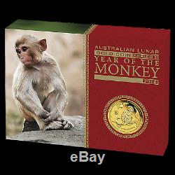 2016 Australia 1 oz Gold Lunar Monkey Proof (withbox & COA) SKU #92780