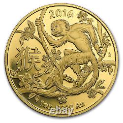 2016 Australia 1 oz Gold Lunar Year of the Monkey BU (RAM) SKU #93408