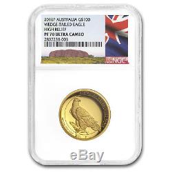 2016 Australia 1 oz Gold Wedge Tailed Eagle PF-70 NGC (HR) SKU#155162