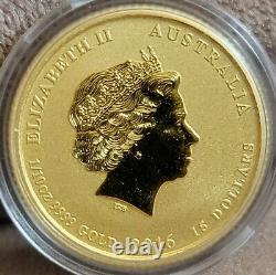 2016 Australia Year of the Monkey 1/10 Ounce Gold Colorized