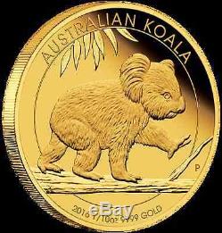 2016 Australian Koala 1/10oz Gold Proof Coin Perth Mint