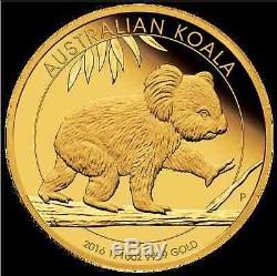 2016 Australian Koala 1/10oz Gold Proof Coin Perth Mint