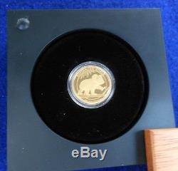 2016 Australian Koala Gold Coin. Proof. $25 Aud. 1/4 Oz. 9999 Fine. Perth