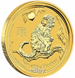 2016-P $50 1/2oz Gold Australian Year of the Monkey. 9999 fine BU