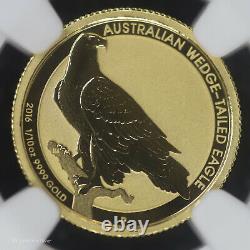 2016 P Australia $15 1/10 oz Gold Wedge-Tailed Eagle NGC MS 70