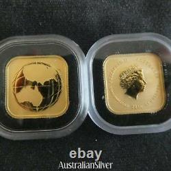 2016-P Australia $15 1/10oz Gold Square Map Coin