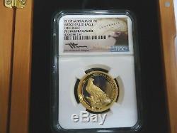 2016-P Australia 1 oz Gold $100 Coin, Eagle High Relief, NGC PF70 Ultra Cameo