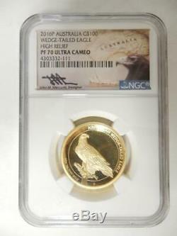 2016-P Australia Wedge-Tailed Eagle $100 Gold NGC PF70 Ultra Cameo, #NM1