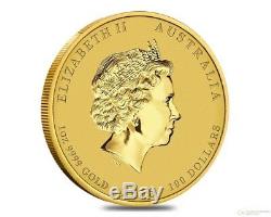 2016 Perth mint gold lunar, yr of the monkey 1/4 ounce, 25$ BU. 9999 fine gold