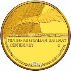 2017 $10 1/10 oz Gold Proof Coin, CENTENARY OF THE TRANS-AUSTRALIAN RAILWAY