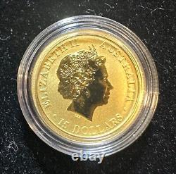 2017 1/10 oz Australia Kangaroo Gold Coin in Capsule