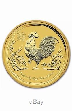 2017 1/10 oz Gold Australia Lunar Rooster BU