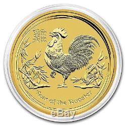 2017 1/10 oz Gold Lunar Year of the Rooster BU