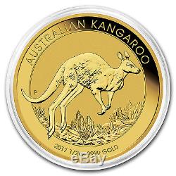2017 1/2 oz Gold Australian Kangaroo Coin. 9999 Fine Brilliant Uncirculated BU