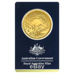 2017 1/2 oz Gold Kangaroo Coin Royal Australian Mint Veriscan. 9999 Fine In