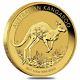 2017 1/4 Oz Australian Gold Kangaroo Perth Mint Coin. 9999 Fine Bu In Cap