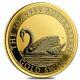 2017 1 Oz Australian Gold Swan Perth Mint Coin. 9999 Fine Bu In Cap