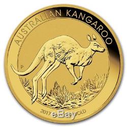 2017 1 oz Gold Australian Kangaroo Coin. 9999 Fine Brilliant Uncirculated BU