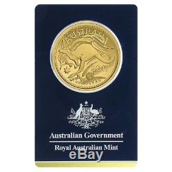 2017 1 oz Gold Kangaroo Coin Royal Australian Mint Veriscan. 9999 Fine In
