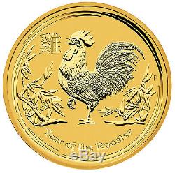 2017 1oz Gold Perth Mint Lunar Year of the Rooster
