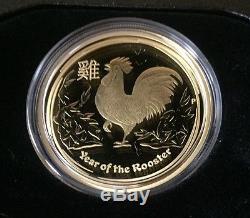 2017 1oz Proof Gold Year of the Rooster lunar series II