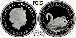 2017 & 2018 Australian Silver Swan Proofs PCGS PR70DCAM FS with Gold Shield
