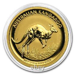 2017 Australia 1/10 oz Gold Kangaroo BU SKU #102646