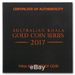 2017 Australia 1/4 oz Gold Koala Proof SKU #152525