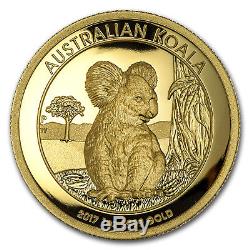 2017 Australia 1 oz Gold Koala Proof (High Relief, Box & COA) SKU#153412