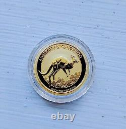 2017 Australia Kangaroo 1/10 oz Gold Coin In Capsule
