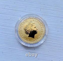 2017 Australia Kangaroo 1/10 oz Gold Coin In Capsule