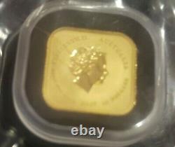 2017 Perth Mint Australian Gold Square MAP 1/10 OZ $15 Coin