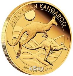 2018 $100 $50 $25 $10 $5 Australian Kangaroo Series Gold Proof 5 Coin Set PM