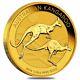 2018 1/4 Oz Australian Gold Kangaroo Perth Mint Coin. 9999 Fine Bu In Cap