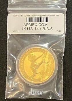 2018 1 oz Australian Gold Kangaroo Coin (BU) $100 COIN