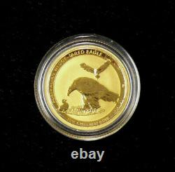 2018 Australia 1/10 Gold $15 Wedge Tailed Eagle In Original Hard Case