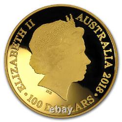 2018 Australia 1 oz Gold $100 Map of the World Domed Proof Coin SKU#161392